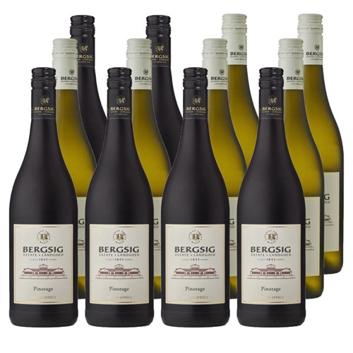 Case of 12 Mixed Bergsig Estate Red & White Wine